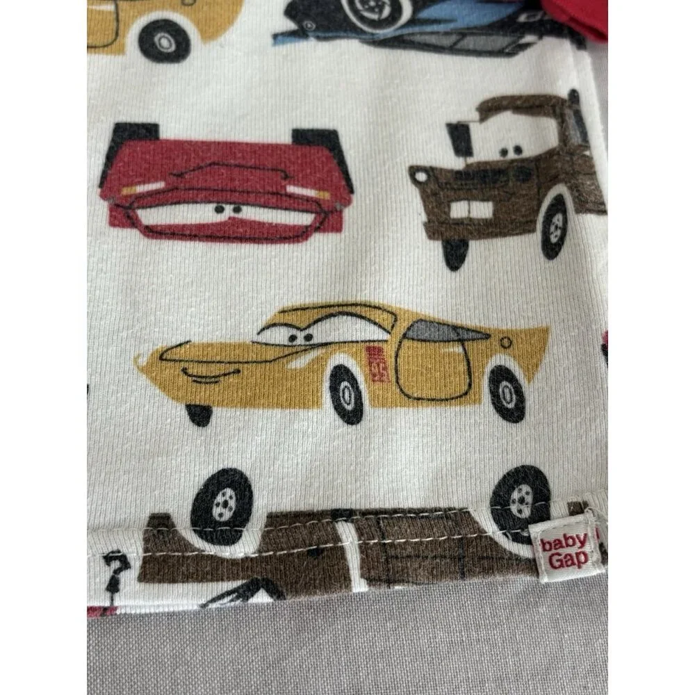 Disney Pixar Cars Pajama Set Long Sleeve/ Pant Set Boys Kids 4T